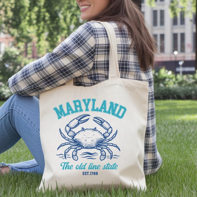 Maryland Old Line State Crab  Tragetasche (Von Creator hochgeladen)