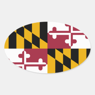 Maryland Oval Aufkleber