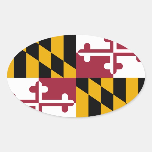 Maryland Oval Aufkleber (Vorderseite)