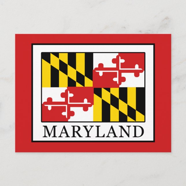 Maryland Postkarte (Vorderseite)