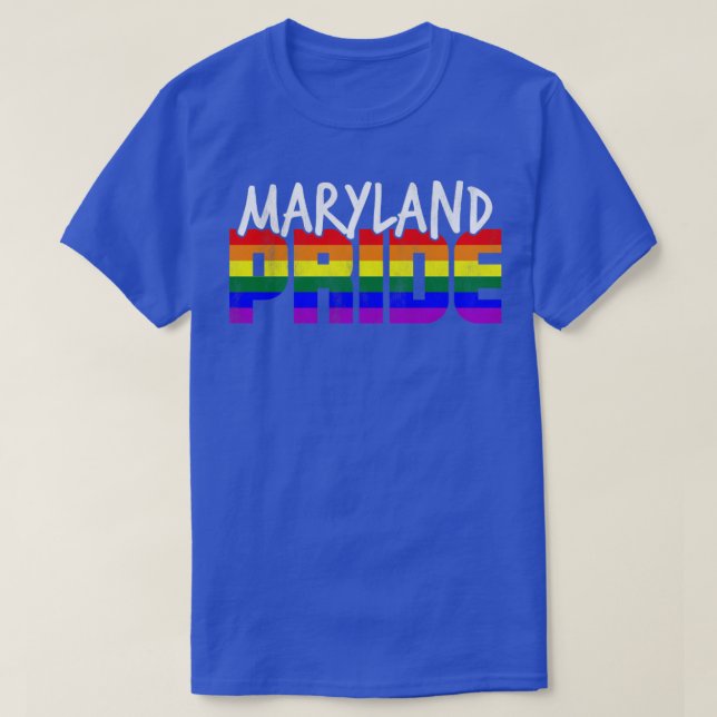 Maryland Pride LGBT Flag T-Shirt (Design vorne)