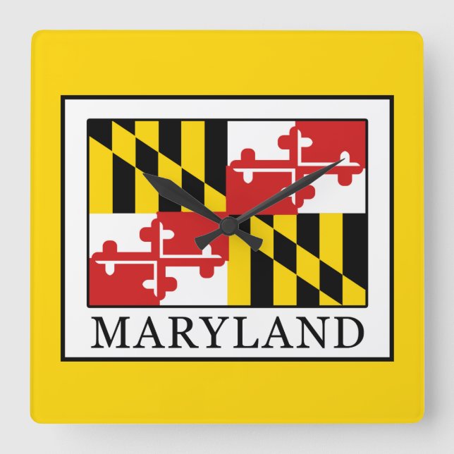 Maryland Quadratische Wanduhr (Vorderseite)