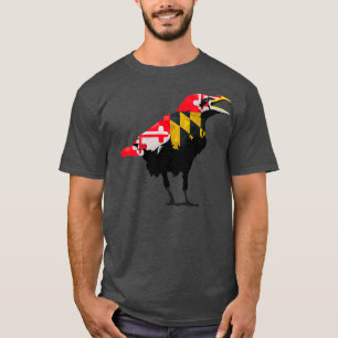 Maryland Raven Bird Staatsstolz Flag Premium T-Shirt