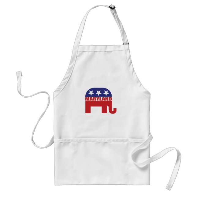 Maryland-Republikaner-Elefant Schürze (Vorne)