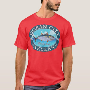 Maryland-Roter Thun im Ozean T-Shirt