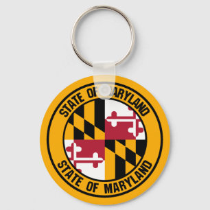 Maryland RundEmblem Schlüsselanhänger
