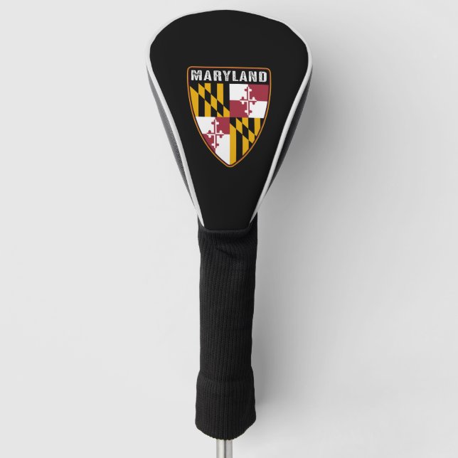 Maryland-Schild Golf Headcover (Vorderseite)