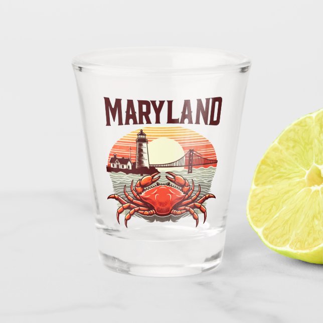 Maryland Schnapsglas (Vorderseite)