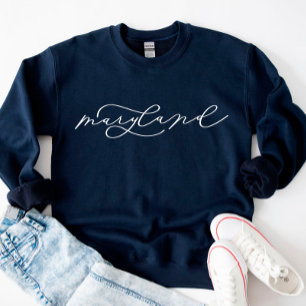 Maryland Script Staat Women's Sweatshirt