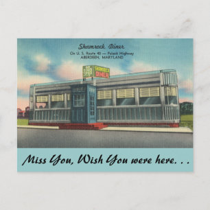 Maryland, Shamrock Diner Postkarte