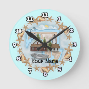 Maryland Shells Leuchtturm Uhr