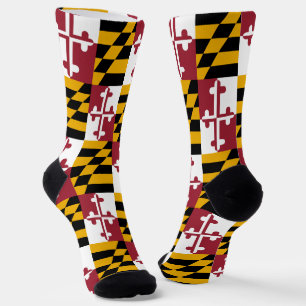 Maryland Socken, Maryland Flag, patriotisch Socken