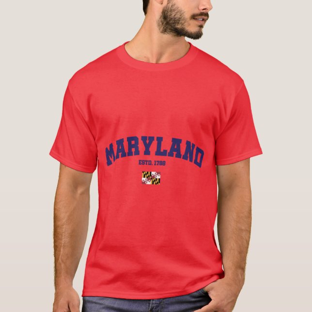 Maryland Staat 1 T-Shirt (Vorderseite)