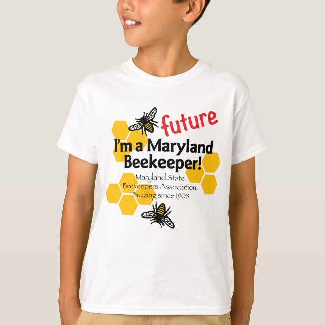 Maryland Staat Beekeepers Association Kids T - Shi T-Shirt (Vorderseite)
