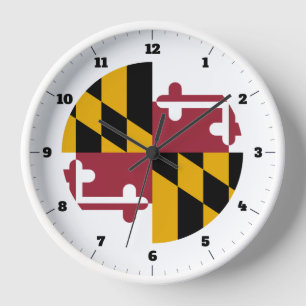 MARYLAND STAAT FLAG UHR