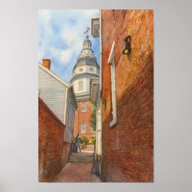 Maryland Staat House Alley Poster (Vorne)