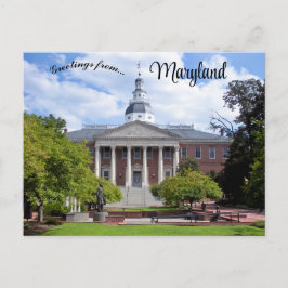 Maryland Staat House in Annapolis Maryland Postcar Postkarte