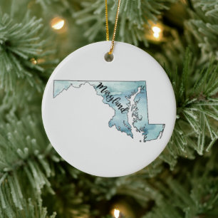 Maryland Staat Malerei Illustration Ornament
