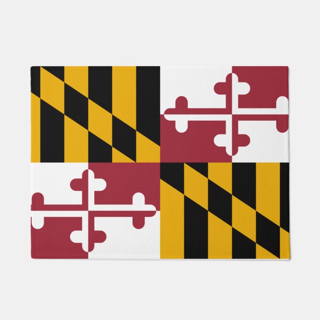 Maryland Staat & Maryland Flag /USA Fußmatte (Vorderseite)