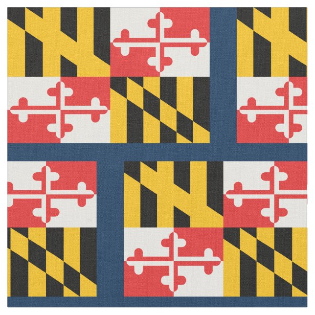Maryland Staat Patriotic Flag Stoff (Nahaufnahme)