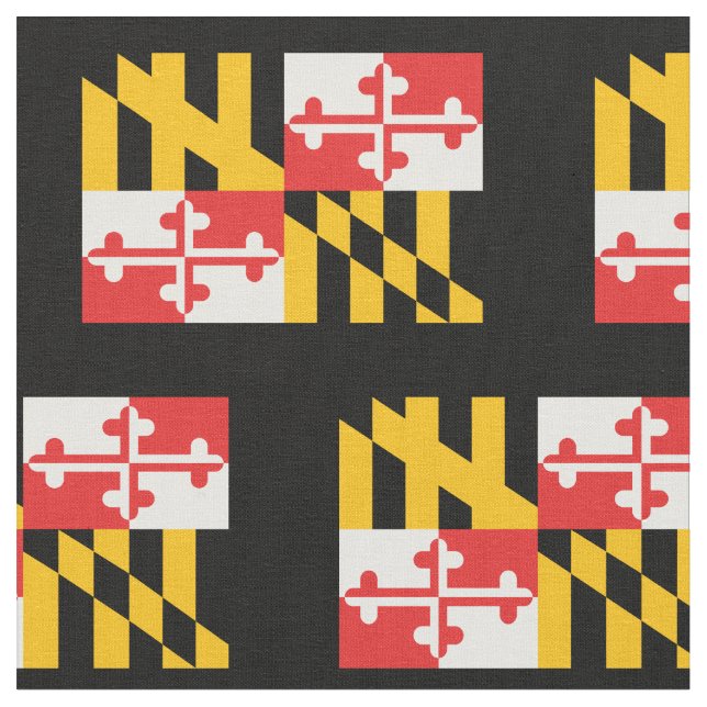 Maryland Staat Patriotic Flag Stoff (Nahaufnahme)