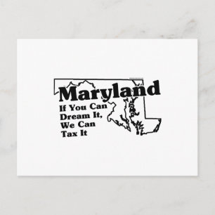 Maryland Staat Slogan Postkarte