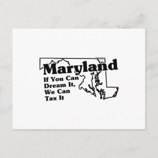 Maryland Staat Slogan Postkarte