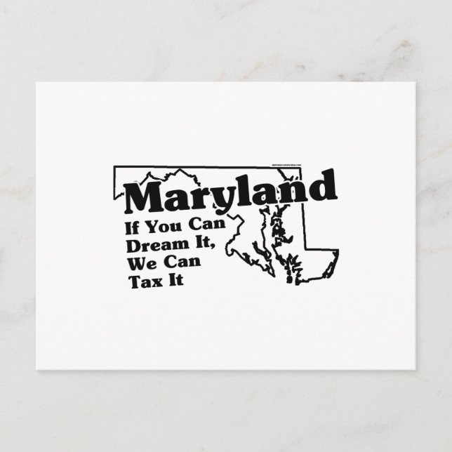 Maryland Staat Slogan Postkarte (Vorderseite)