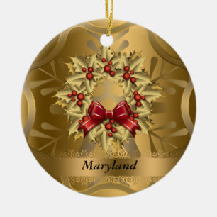 Maryland Staat Weihnachtsdekoration Keramik Ornament