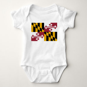 Maryland-Staats-Flagge Baby Strampler