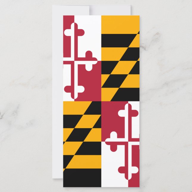 Maryland-Staats-Flagge färbt Dekor (Vorderseite)
