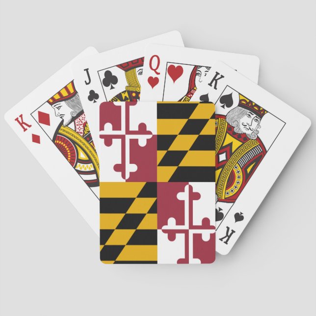 Maryland-Staats-Flagge Spielkarten (Rückseite)