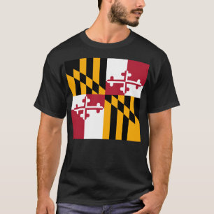 Maryland-Staats-Flagge stilvoll T-Shirt