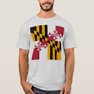Maryland-Staats-Flagge stilvoll T-Shirt