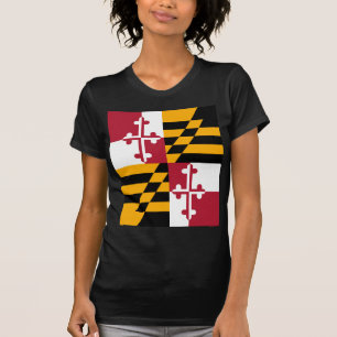 Maryland-Staats-Flagge stilvoll T-Shirt