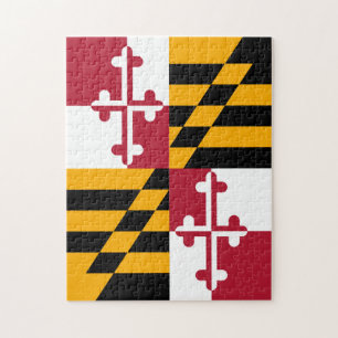 Maryland-Staats-Flaggen-Entwurfs-Akzent Puzzle