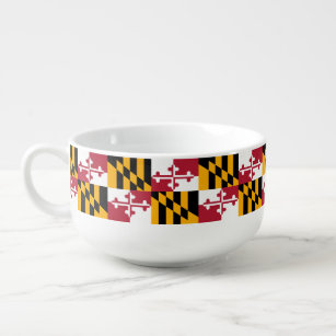 Maryland-Staats-Flaggen-Entwurfs-Anzeige Große Suppentasse