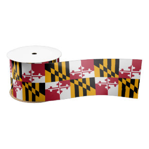 Maryland-Staats-Flaggen-festlicher Entwurf Satinband