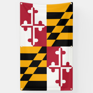 Maryland-Staats-Flaggen-stilvolle Dekor-Fahne Banner