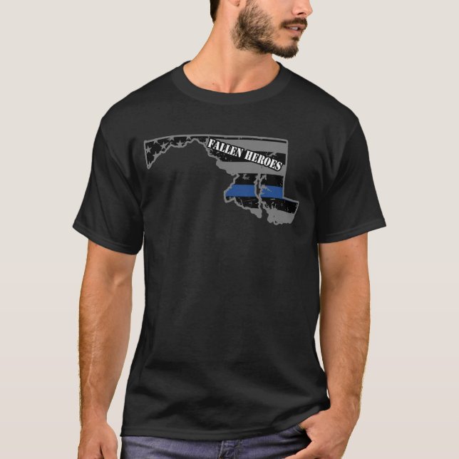 Maryland-Staats-Polizei-Baltimore- Countypolizei T-Shirt (Vorderseite)