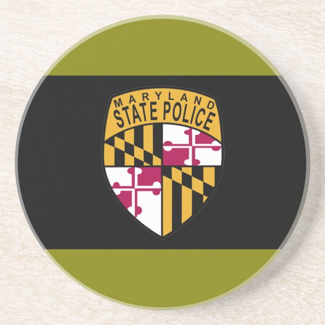 Maryland-Staats-Polizei-Untersetzer Sandstein Untersetzer (Vorne)
