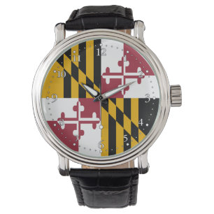 Maryland Staatsflagge Armbanduhr