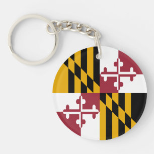 Maryland Staatsflagge Schlüsselanhänger