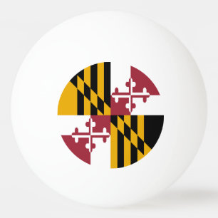 Maryland Staatsflagge Tischtennisball