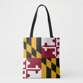 Maryland-Staatsflagge überall auf der Print-Tasche