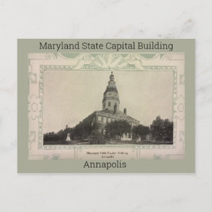 Maryland State Capitol-Gebäude 1908 Postkarte