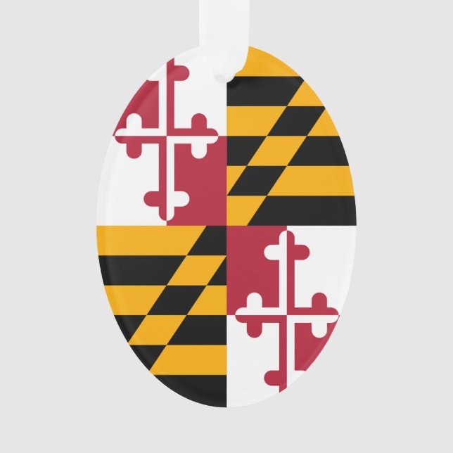 Maryland State Flag Colors Accent Ornament (Vorderseite)