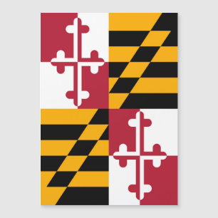 Maryland State Flag Custom Design Magnetkarte