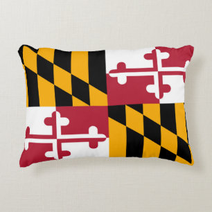 Maryland State Flag Design Accent Dekokissen