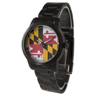 Maryland State Flag Design Armbanduhr